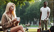 Eine betrügende Ehefrau trifft einen gut bestückten schwarzen Mann in einem Park, nur mit Audio-Erotik