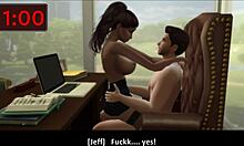 Pertemuan panas wanita menikah dengan tetangganya di Sims 4